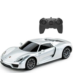 Porsche 918 Spyder afstandsbediening, schaal 1 tot 24, zilver, Rastar
