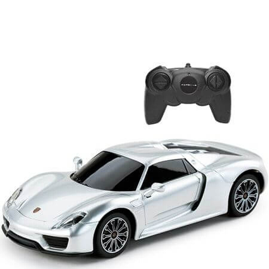 Porsche 918 Spyder afstandsbediening, schaal 1 tot 24, zilver, Rastar