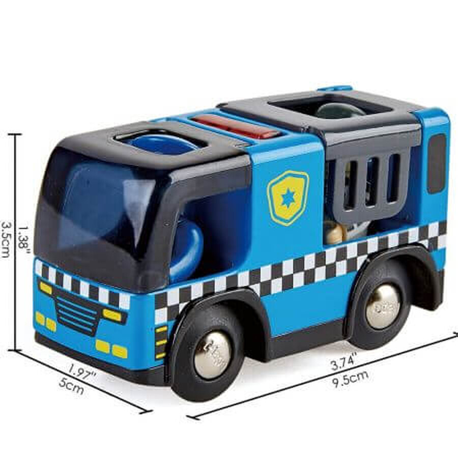 Voiture de police avec sirène, +3 ans, Hape