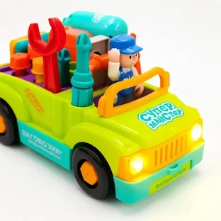 Coche con formas, sonidos y luces, Hola
