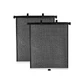 Retractable car sunshade, Black, 40x45 cm, Fillikid