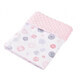 Coperta in cotone e polpa di minky, 80x80 cm, Peluche, Fic Baby