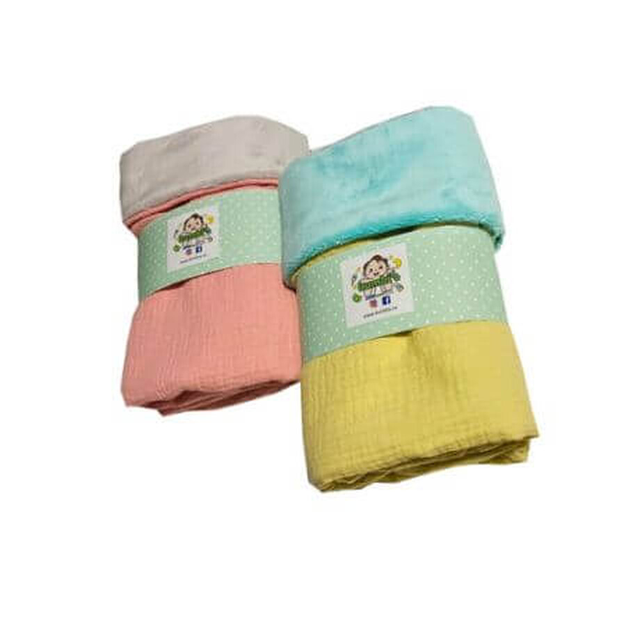 Buy Minky plus blanket and double layer muslin, 80x90 cm, Bumbi Minky plus blanket and double layer muslin, 80x90 cm, Bumbi