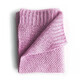 Baumwollstrickdecke Moos, 80x100 cm, Rosa, Tuxi Brands