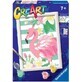 Pintura por n&#250;meros Flamingo Creart, +7 a&#241;os, Ravensburger