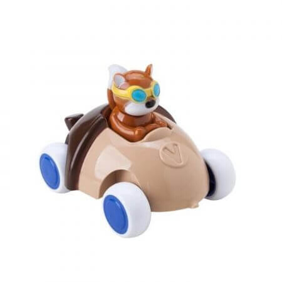 Écureuil pilote de course dans la voiture Acorn, Viking Toys
