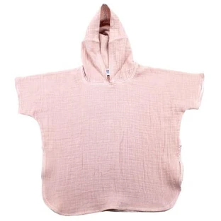 Poncho de muselina con capucha, 3-4 años, Rosa, Baltic Bebe
