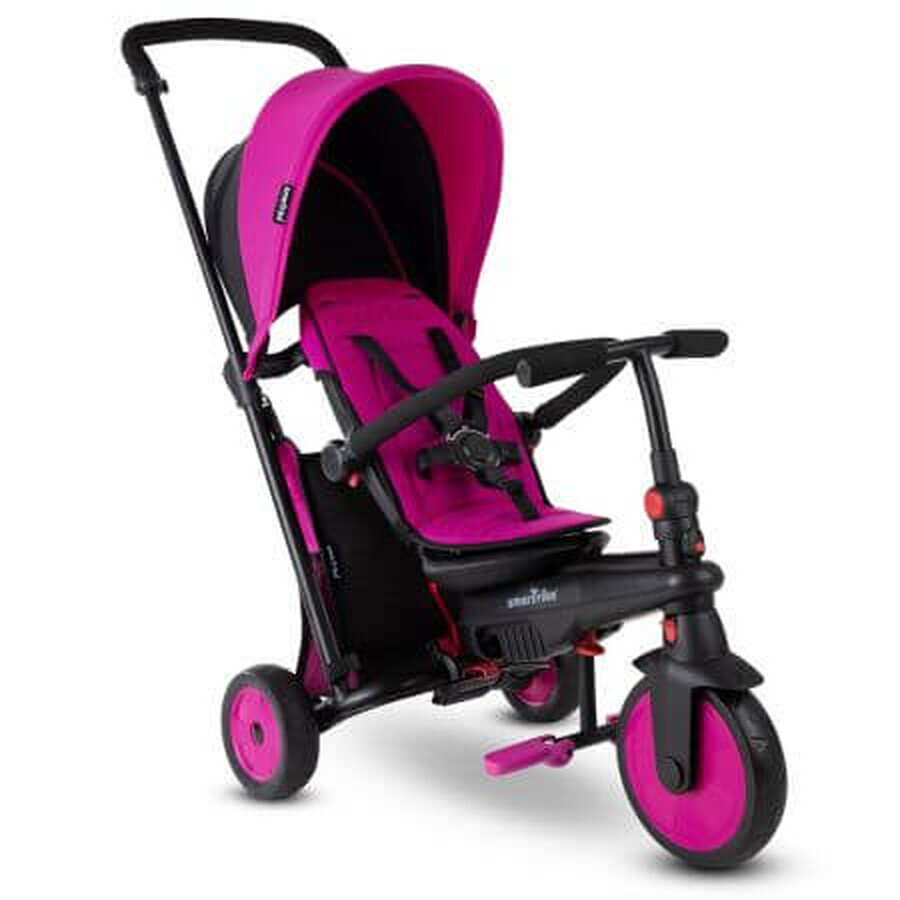 Zusammenklappbares Dreirad, 6 in 1 rosa Kinderwagen, STR3 5021233, Smart Trike