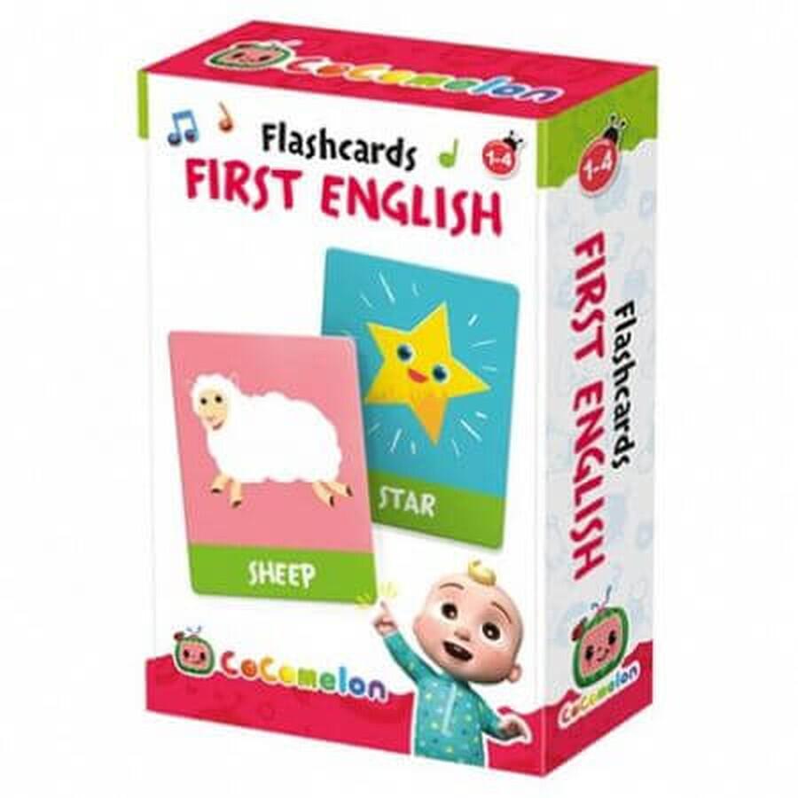 Tarjetas de aprendizaje de inglés Cocomelon, +1 año, Headu