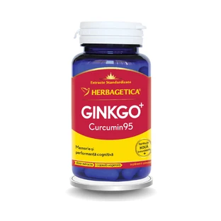 Ginkgo Curcumin95, 60 cápsulas, Herbagetica