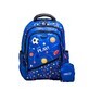 Blue backpack Let&#39;s play, 38 cm, Daco