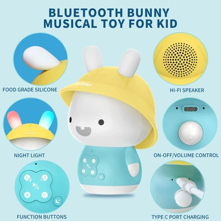 Conejito interactivo con cuentos y canciones, Roz, Alilo Baby Bunny