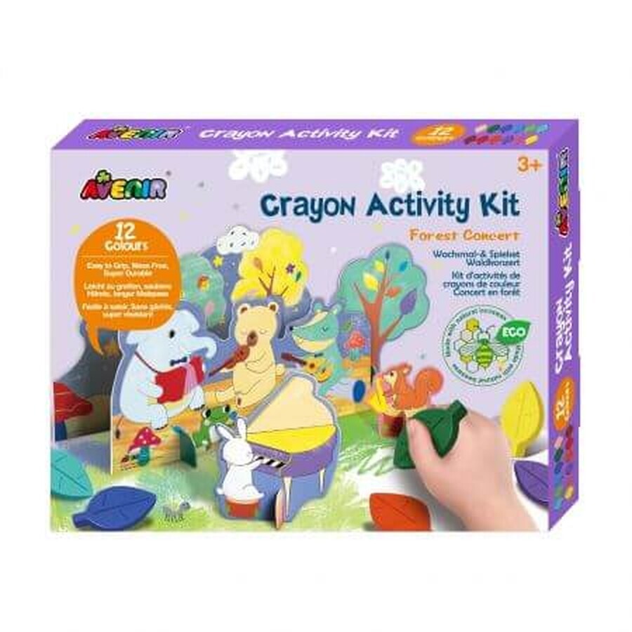 Concert in the Forest Coloured Pencils Activity Kit, +3 years, 12 coloured pencils, Avenir
