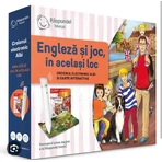Pencil and interactive book pack, English and game in one place, Raspundel Istetel
