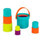 Set of 10 coloured baskets, Battat