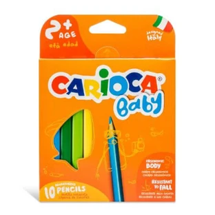 Set de 10 lápices de colores Baby, +2 años, Carioca