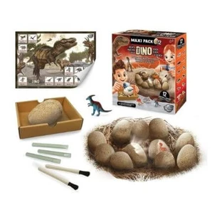 Set 12 Dino Mega Eieren, +6 jaar, Buki