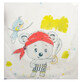 Set 2 multifunctional muslin, 70x55 cm, Pirat, SeviBebe