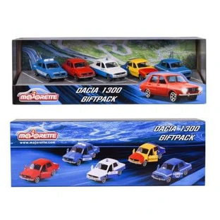 Set van 5 metalen auto's Dacia 1300, + 3 jaar, Majorette