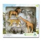 Set de 5 figurines peintes &#224; la main Animaux de la savane africaine, +3 ans, Collecta