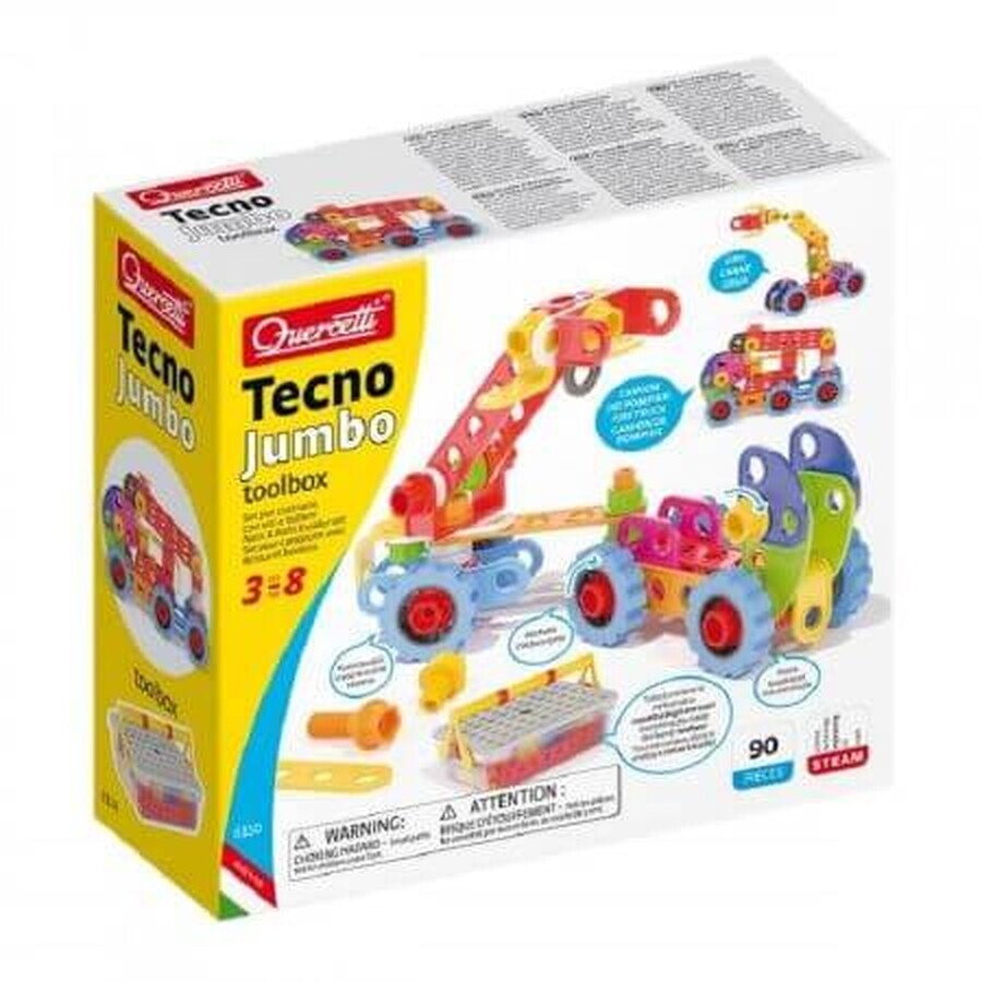 Comprar Juego de construcción de caja de herramientas Jumbo Tehno, Quercetti Juego de construcción de caja de herramientas Jumbo Tehno, Quercetti