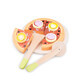 Houten set Pizza Salami, +2 jaar, Nieuw Klassiek Speelgoed