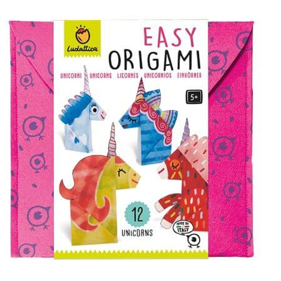 Origami set for beginners Unicorns, +5 years, Ludattica