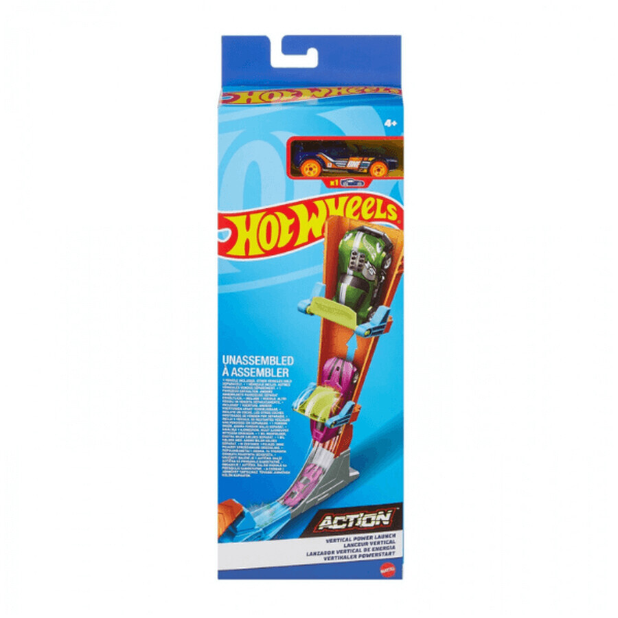 Set Pista Action Classic Lansarea puterii verticale, + 3 ani, Hot Wheels