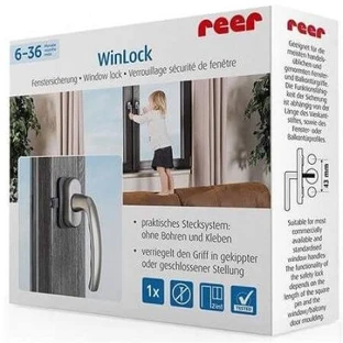 Deur-, balkon- en raamzekering, Grijs, Reer