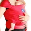 Wrap Elastic Wearing System Rot, +0Monate, Erste Umarmung