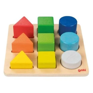 Houten sorteermachine vormen en kleuren, + 1 jaar, Goki