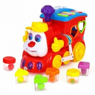 Educational train with shapes, sounds and lights, Hola