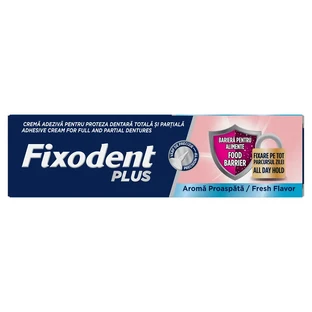 Food Barrier Fresh denture adhesive, 40 g, Fixodent Plus