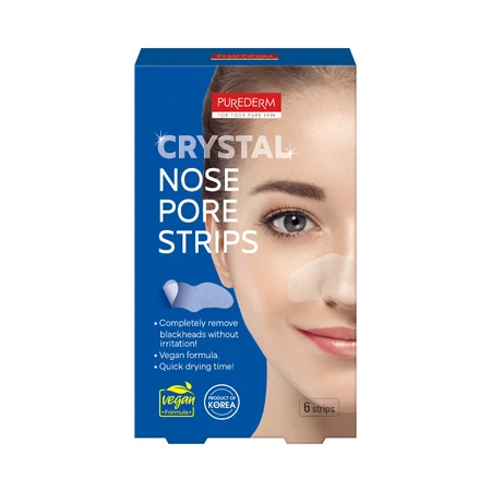 Crystal Nose Pore Strips, 6 pieces, Purederm