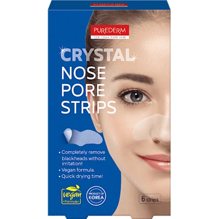 Crystal Nose Pore Strips, 6 pieces, Purederm