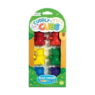 Cuddly Cubs Bear finger crayons, set of 6, Ooly