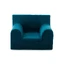 Velvet armchair for children, Petrol Blue, Twindeco