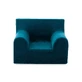 Velvet armchair for children, Petrol Blue, Twindeco