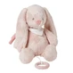Musical toy plush bunny Pomme, 30 cm, Pink, Nattou
