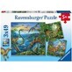 Puzzle Farmecul Dinozaurilor, + 5 ani, 3 x 49 piese, Ravensburger