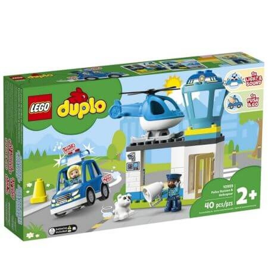 Police station and helicopter Lego Duplo, +2 years, 10959, Lego
