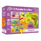Juego de 4 puzzles Dinosaurios, + 3 años, Galt