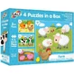 Satz mit 4 Puzzles Bauernhoftiere, Galt