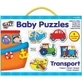 Juego de 6 puzzles de 2 piezas Transporte, Galt