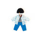 Temperate weather clothing set for boy doll 38 cm, Blue, Miniland