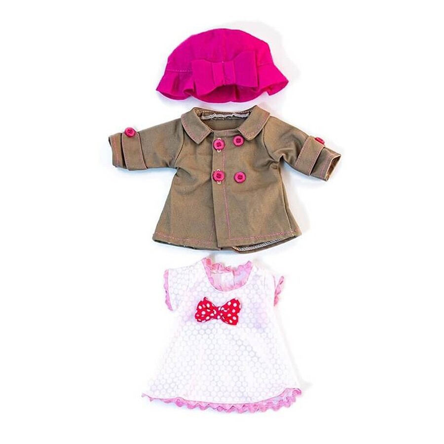 Temperate weather clothing set for little girl doll 32 cm, Miniland