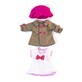 Temperate weather clothing set for little girl doll 32 cm, Miniland