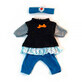 Temperate weather clothing set for girl doll 38 cm, Blue, Miniland