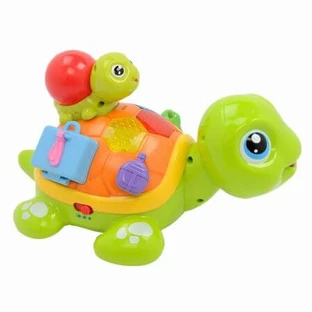 Interaktives Spielzeug Schildkröten mit Licht und Geräuschen, +6 Monate, Hola