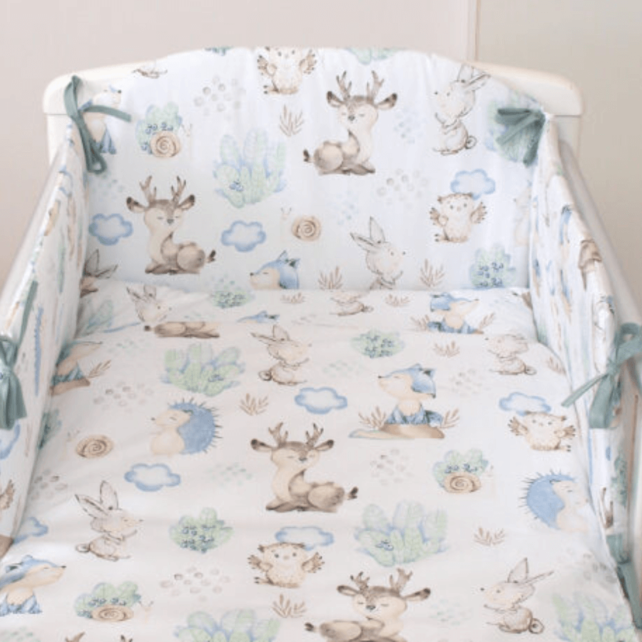 Ensemble de literie avec protection latérale, Animalute, 120 x 60 cm, Amy